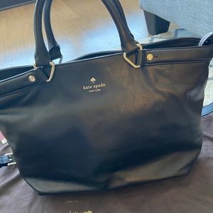 Kate Spade Black Carry-all Shoulder Bag with strap